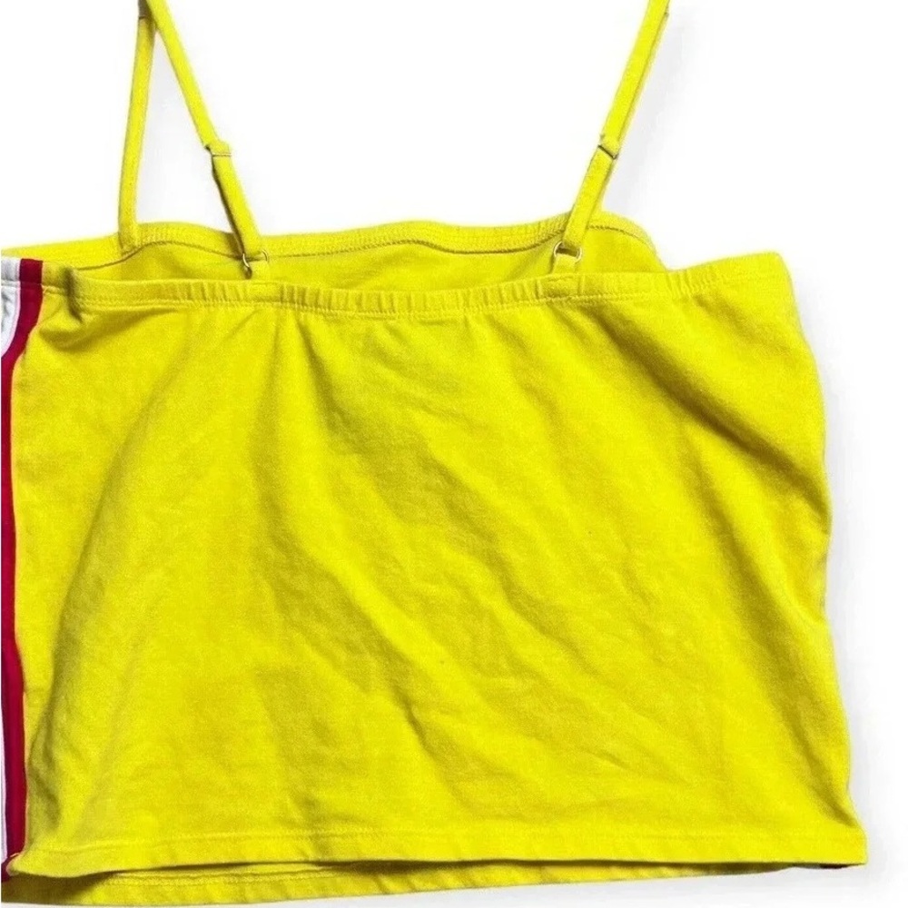 Vibrant Yellow Camisole with Red Accent